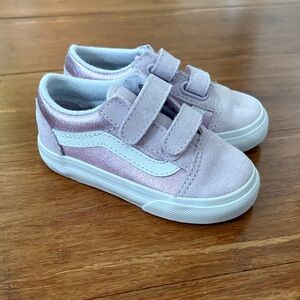 Vans Toddler Lavender/Pink Velcro Sneakers, NWOT